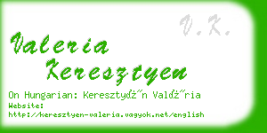 valeria keresztyen business card